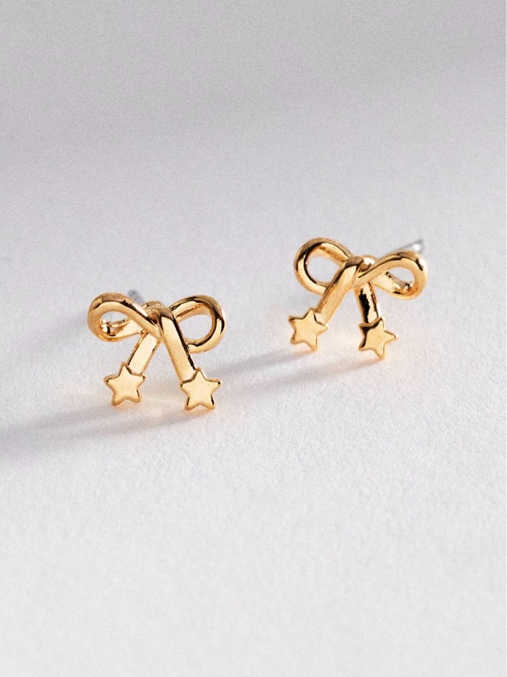 Gold Bows Icon Post Earrings: Floral Edition By Anthropologie